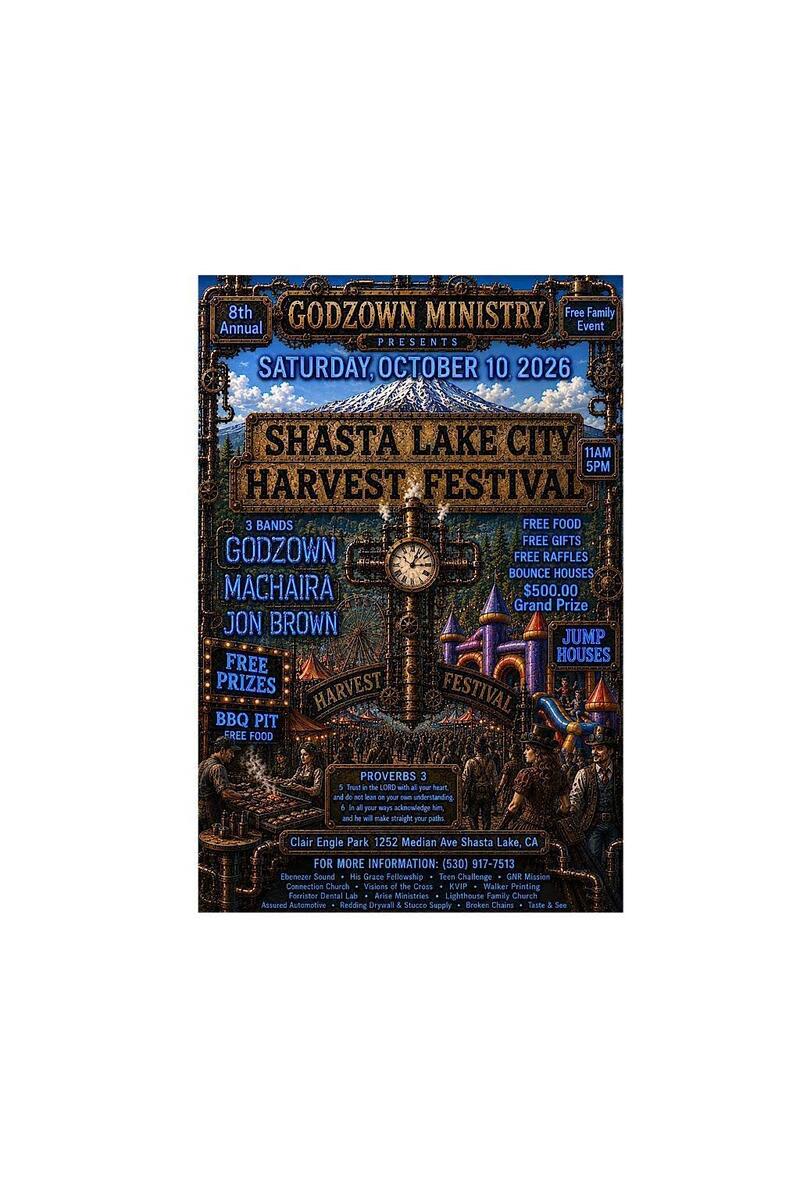 8th Annual Shasta Lake City Harvest Festival